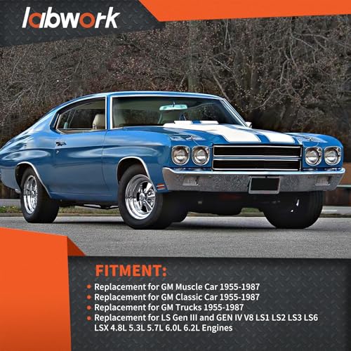 labwork 302-1 Aluminum Oil Pan Kit Replacement for GM Muscle Classi Car Truck 4.8L 5.3L 6.0L 6.2L 1955-1987
