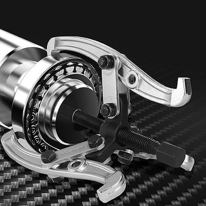 DURATECH 8-Inch 3-Jaw Gear Puller, Assembly Required, CR-V Steel | Black Phosphated, Anit-Slip, Corrosion Resistance, for Narrow Spaces, Bearing Puller, for Gears, Pulleys, Bearings, Flywheels - size: 8-Inch (assembly required)