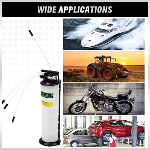 SWANLAKE 7 Liter Pneumatic/Manual Fluid Extractor Pump, Oil Changer Vacuum Fluid Extractor, Oil Change & Fluid-Change Tool - size: 7L