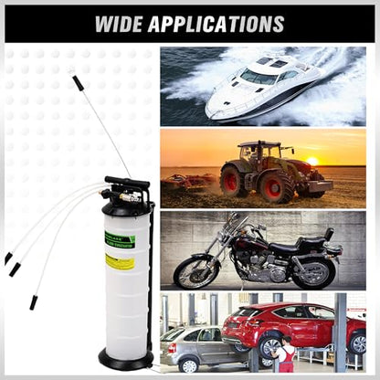 SWANLAKE 7 Liter Pneumatic/Manual Fluid Extractor Pump, Oil Changer Vacuum Fluid Extractor, Oil Change & Fluid-Change Tool - size: 7L
