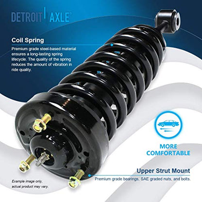 Detroit Axle - 2 Front Struts for 4WD 2004-2008 Ford F-150, 06-08 Lincoln Mark LT [w/o Spacer] Complete Struts with Coil Spring 2005 2006 2007 Replacement Quick Install Ready Strut Shock Assembly - size: 171361 x2/PAIR