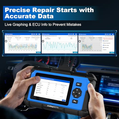 ArtiDiag600 Pro OBD2 Scanner Diagnostic Tool - TOPDON Automotive Scan Tool with Full Systems, Car Code Reader with 9 Reset Services for DIY & Professional, Lifetime Free Update