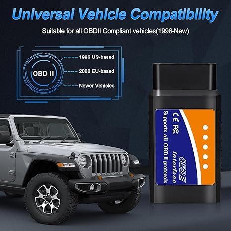OBD2 WiFi Scanner for iPhone iOS Android Windows Car Code Reader Enhanced Auto Diagnostic Scan Tool Odb2 OBDII Adapter Check Engine Light Live Data Reset Vehicle Performance Test