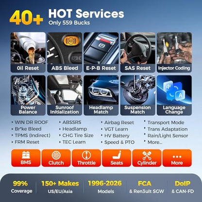 Autel MaxiCOM MK900 Bidirectional Scanner: 2026 Up of MaxiCheck MX808S MK808S, Work as MK900-BT MK900BT MX900 OBD2 Diagnostic Tool w/ 3000+ Active Test, 40+ Service, CAN-FD&DOIP, All System, FCA 11 OS