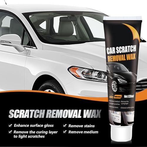Car Scratch Remover for Vehicles, Deep Scratch Repair Paste with Polishing Wax, Paint Scratch Repair Kit with Wipe & Sponge for Car Paint Restoration