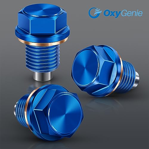 M12 x 1.5 Magnetic Oil Drain Plug 7075 Aluminum with Crush Washer Gaskets Replacement for BMW Benz - size: M12×1.5