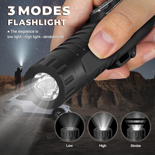 Lafagiet Electric Lighter, USB C Rechargeable, with LED Battery Display, Flashlight, 360° Flexible extendable Arc Lighters for Candle, Camping, Outdoor Adventure - color: F51-black