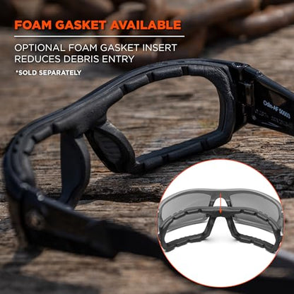 Ergodyne Skullerz ODIN Anti Fog Safety Glasses - color: Smoke Lens, Matte Black Frame, size: Matte Black Frame