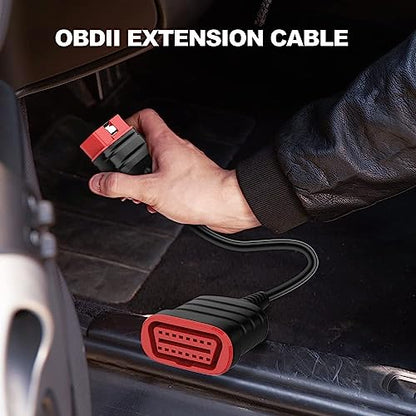 THINKCAR Scanner THINKSCAN 662 OBD2 Scanner + Universal 16 Pin Male to Female OBD2 Extension Cable