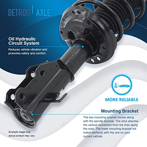 Detroit Axle - Front Struts w/Coil Springs Rear Shock Absorbers Replacement for 2011-2016 Buick LaCrosse FWD 2.4L - size: 4AQ47278/Shock Kit