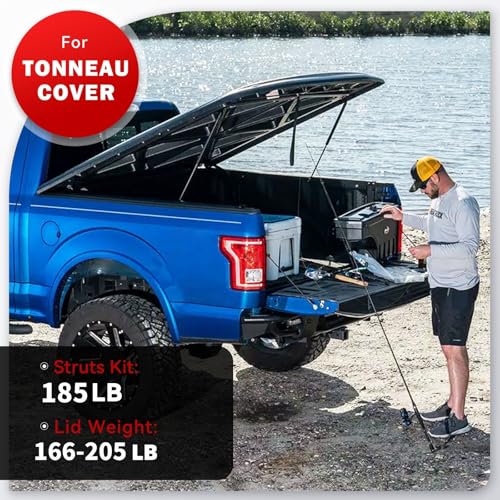 Vepagoo C1622632 36 inch 185Lb/823N Gas Shock Struts Spring Lift Support for Heavy Duty Trap Door Tonneau Cover Truck Bed Camper Shell Topper Outside RV Kitchen Door RV Bed, Set of 2 - size: 36 inch, style: 185Lb