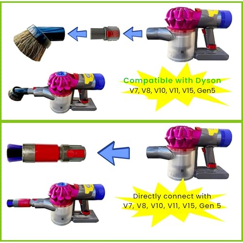 For Dyson Specialized Vacuum Brush Attachments for Car Detailing, Figurines, Funiture, Displays: Traceless Dust Brush, Premium Horsehair Dusting Brush Vacuum Accessories for V7 V8 V10 V11 V15 - style: Dyson Horsehair Brush