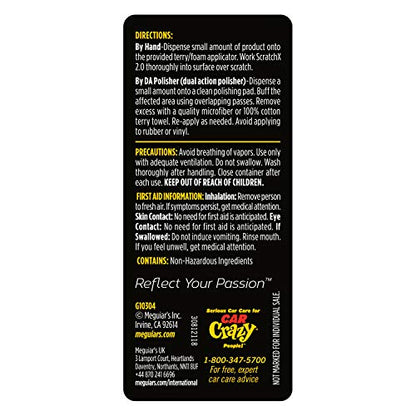 Meguiar's Quik Eraser Kit, Car Scratch Remover for Repairing Surface Blemishes, Car Scratch Repair Kit with ScratchX, Drill-Mounted Pad, and Microfiber Towel, 3 Count