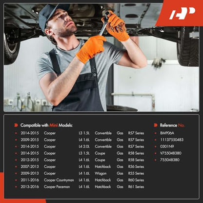 A-Premium Engine Oil Pan Replacement for Mini Cooper R57 R58 R56 R55 Series Cooper Countryman R60 Series Cooper Paceman R61 Series | Compatible with Mini Cooper R57 R58 R56 R55 Series 2007-2015, Cooper Countryman R60 Series, Cooper Paceman R61 Series