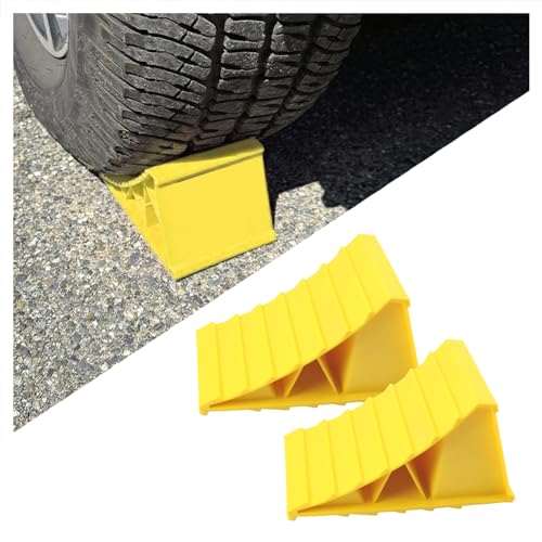 Wheel Chocks for Trailer 2 Pack,Non-Slip Heavy Duty Wheel Chocks for Parking Safety,Universal Triangular Tire Blocks Car Accessories for Most Trailers/RVs/Campers