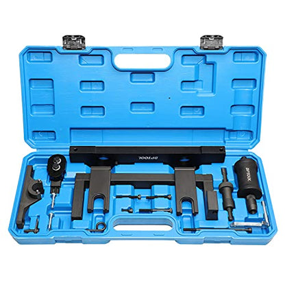 DPTOOL Engine Camshaft Alignment Timing Tool Kit for BMW N20 N26 Engine | with Fuel Injector Removal Tool, Balance Shaft Tool and Flywheel Holder Tool 212831, 119340, 212830, 219548 - size: 16PC