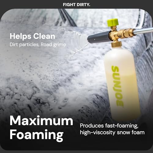Sun Joe Snow Foam Car Wash Soap & Cleaner Concentrate, Orange Vanilla Scent, 1 Gallon - Cleaning Solution for Automotive Vehicles, Vinyl, Aluminum, Wood, & Brick Surfaces, SPX-FCS1G-COC - style: Orange-Vanilla Car Snow Foam Cleaner