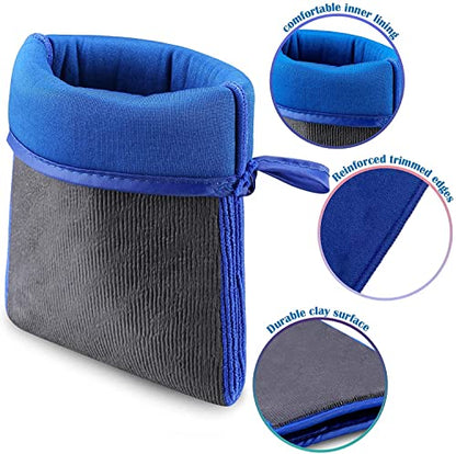Clay Mitt, Clay Bar Mitt for Car Detailing, Medium Grade Auto Magic Wash Mitt, Scratch-Free and Paint Safe, for Cleaning Polishing Detailing Cars Paint, Glass, Wheels