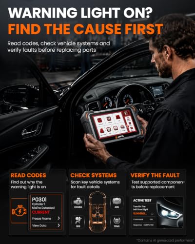 ANCEL DS500BT Bidirectional Scan Tool, Wireless Full-System OBD2 Diagnostic Scanner with 3000+ Active Tests, 28+ Service Functions, Lifetime Free Updates & CAN FD Support - color: Silver
