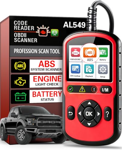 Autel OBD2 Scanner AutoLink AL549, Car Check Engine Code Reader with ABS, Car Battery Tester & Alternator Tester, Plug and Play, Upgrade Ver. of AL519 AL319 AL329 ML519 OBDII CAN Diagnostic Scan Tool