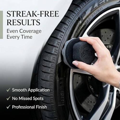 Tire Shine Applicator - Tire Shine Car Detailing Foam Sponge Tool - Tire Cleaner and Shine Tire Foam - Tire Shine Brush Car Cleaning Supplies (2 Pack) - size: 2 Pack