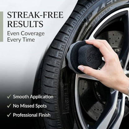 Tire Shine Applicator - Tire Shine Car Detailing Foam Sponge Tool - Tire Cleaner and Shine Tire Foam - Tire Shine Brush Car Cleaning Supplies (4 Pack) - size: 4 Pack