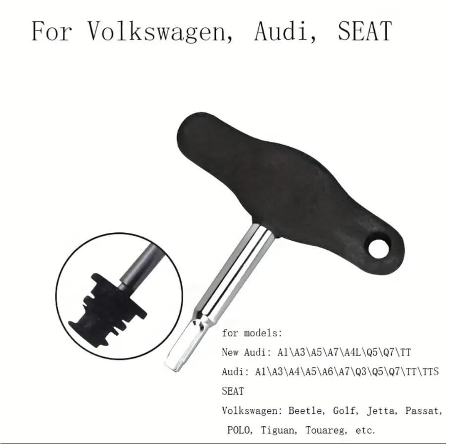 6 PCS Oil Pan Drain Plug Screw Replace,OEM 06L103801 And 1pc Car Tool Oil Drain Plug Screw Plastic Professional Tool For Volkswagen Audi Golf Passat，audi oil drain plug