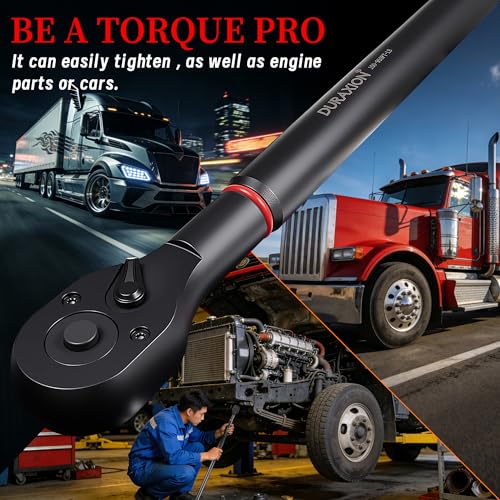 3/4-Inch Drive Torque Wrench 100-950ft.lb/135.58-1288.03Nm, ±3% Precision Dual Direction Torque Wrenches with 48-Tooth Dual Range Scales with Ft.Lbs and N.m - size: 3/4" DR.『100-950 FT.LB』