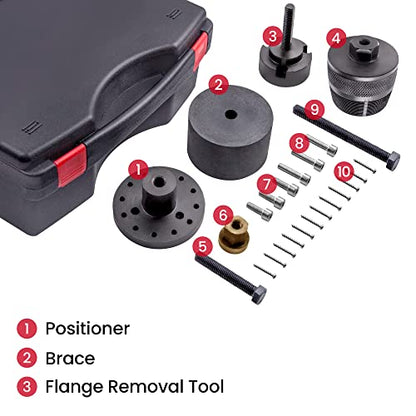 maXpeedingrods Front Crankshaft Seal Removal Kit | Crankshaft Oil Seal Remover and Installer Kit for N40 N42 N45 N46 N52 N53 N54 Engines
