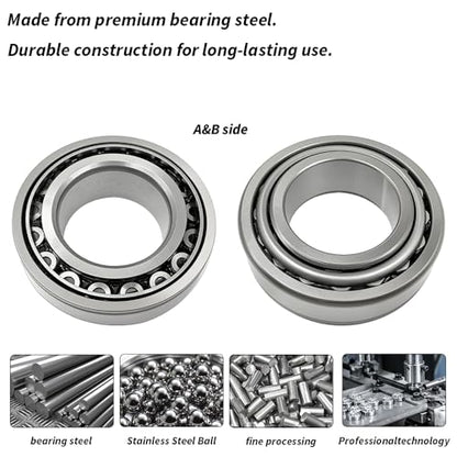 2 PCS Axle Bearing & Seal Kit for Jeep J10 CJ6 CJ5 Wrangler JK, for Nissan Xterra,1971-2018