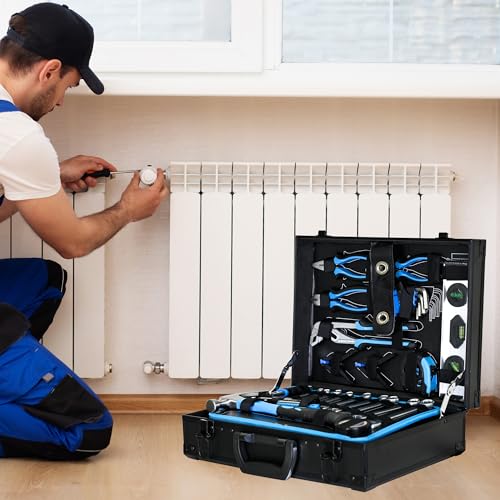 247pc Home Repair Tool Kit - General Home & Auto Tool Set - size: 247pcs- Black&Blue