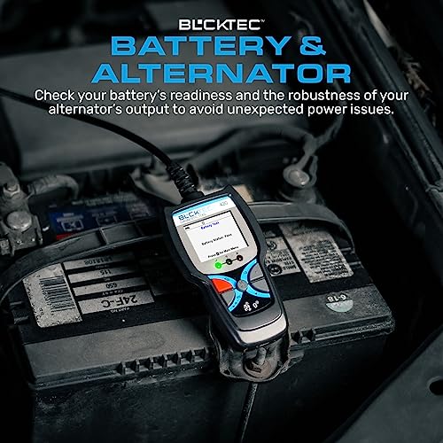 BLCKTEC 420 Bluetooth OBD2 Scanner Diagnostic Tool - Vehicle Code Reader for Car - Clears Check Engine Light - Comes with Premium OBD App On IOS & Android - Works For All Cars 1996 & Newer - size: Screen Size 1.8"