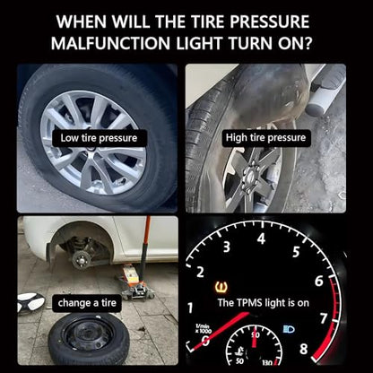 TPMS Reset Tool for GM with 150 PSI Digital Tire Pressure Gauge, Quick Relearn Tire Sensor, Compatible with for Buick for Chevy for Cadillac for Opel