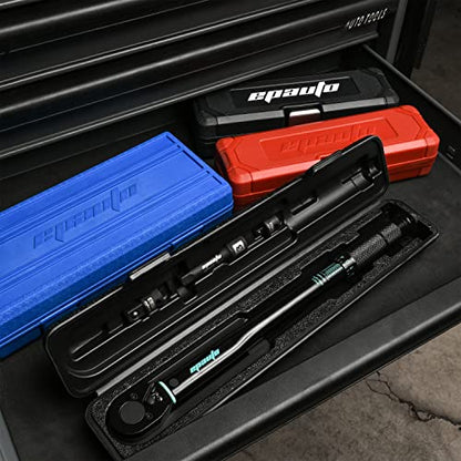 EPAuto 3/8-Inch Drive Click Torque Wrench, 10-80 Ft-lb./ 13.6-108.5 Nm | 3/8-Inch Drive Click Torque Wrench, 10-80 ft-lb / 13.6-108.5 - size: 3/8-Inch Drive 10-80 ft-lb
