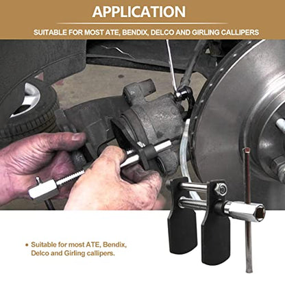 Disc Brake Piston Pad Spreader Removal Tool Motorcycle Brake Calliper Compressor Tool - size: Duck Feet Style