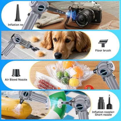 Brushless Handheld Car Vacuum （Equipped with a one-Touch Window Breaker and Seatbelt Cutter ）25000Pa Ultra-Strong Suction Ultra-Lightweight Mini Portable Vacuum Cleaner ， for Car，Office Desk，Pet Hair
