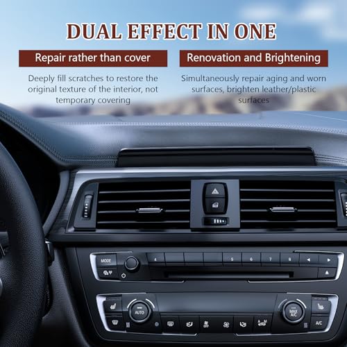 Car Scratch Repair Kit - 2026 Upgraded，Interior Scratch Remover for Car Dashboards, Plastics, and Leather, Long-Lasting Protection and Gloss Enhancement - 4.23 oz