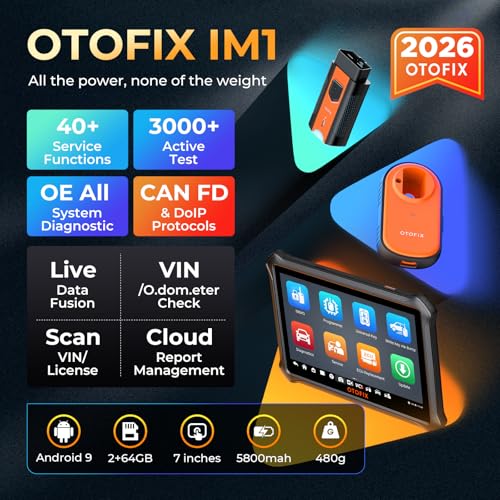 OTOFIX All System Diagnostic Scan IM1 with Pr0*Grammer Tool XP1, Bidirectional Diagnostic Scanner, Ke*y IM/M0 Tool for car, Report Management, 3000+ Active Tests, 40+ Services