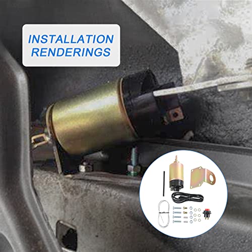 JDMSPEED 60 Pound Shaved Door Handle Trunk Solenoid Popper Kit Street Rod Design to Pop Open The Toughest Doors, Hoods and Trunks 60lb - size: 60lb