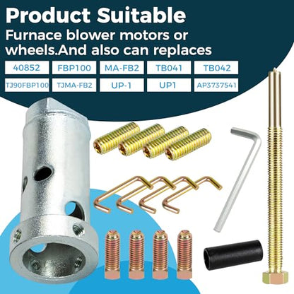 Romalon Heavy Duty FBP100 Fan Blade Puller, Solid Steel Blower Wheel Remover, Replaces 40852 TB041 TB042 AP3737541, Full Accessories Included with 1-Year Warranty