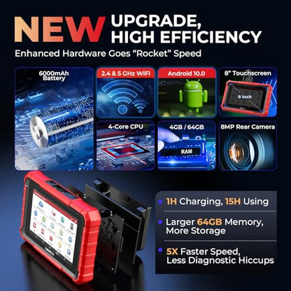 Launch X431 PROS Elite [2026 New Model] Fully Functional Bidirectional Scan Tool, CANFD&DOIP, ECU Coding, VAG Guided Function, FCA SGW Cars, 38+ Resets, FCA AutoAuth, Full System Scanner for All Cars