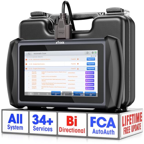 XTOOL IP616 V2.0 Bidirectional Scan Tool, No Subscription Fee, AI-Assisted Full System OBD2 Scanner Diagnostic Tool, 34+ Resets, Active Test, EPB, Injector Test, CAN FD & DoIP, FCA