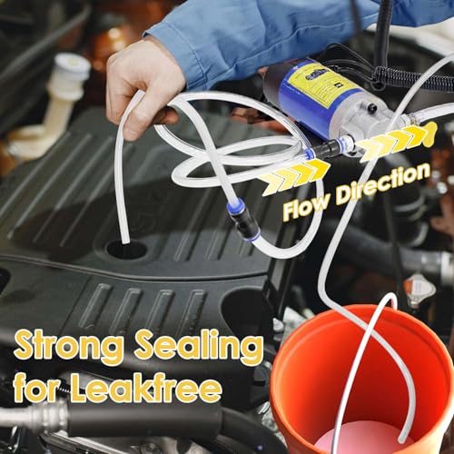 Oil Pump 12V 100W, Oil Extractor Pump for Engine Oil Change, Electric Fluid Transfer Pump, Self-Priming Oil Transfer Pump for Car Boat Motorcycle Mower RV