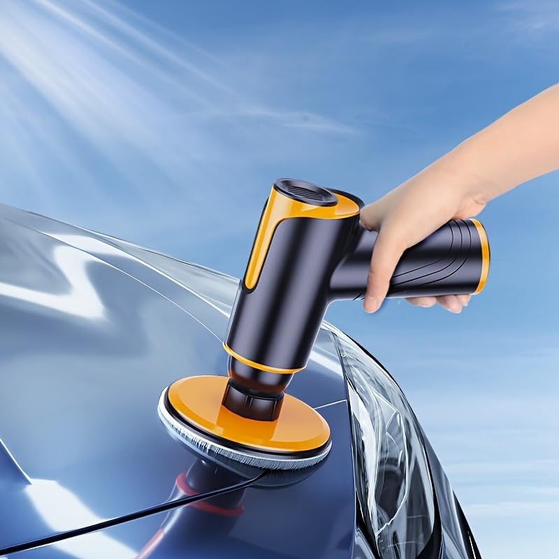 Cordless Electric Sander, Buffer Polisher with 2x2000mAh, Variable Speed 1700—2500 RPM, Car Polisher and Buffers for Car Detailing, Waxing, Polishing, Scratch Removal