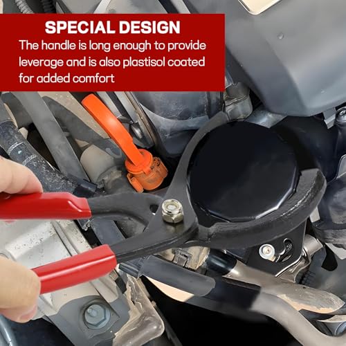 12" Adjustable Oil Filter Pliers, Oil Filters Removal Specialty Tool, 3-Position Oil Filter Wrench Removal Tool for 50-150mm Engine Filters, Conduit, Fittings, Car Accessories
