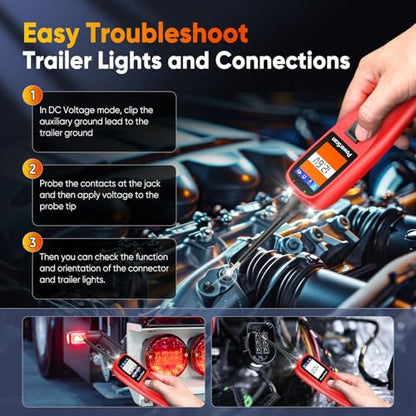 Autel PowerScan PS100 Power Circuit Probe Kit 2026, for All 12V 24V Cars | Automotive Relay Tester Electrical Wire Tracer, Breaker Finder Multimeter, Ground Check Activate Component, 40ft Cable