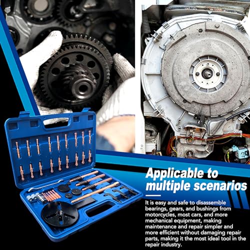36 in1 Bearing Puller Separator Kit, Inner Bearing Puller Set, Blind Hole Bearing Puller Bearing Removal Tool with Spanner and Socket for Repair Motorbikes Car and Other Machinery. - size: 36in1-puller