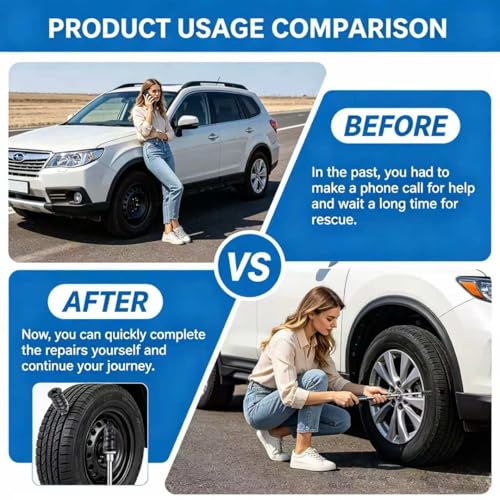 30 PCS Tire Repair Rubber Nail Vacuum Tire Puncture Emergency Fix Tool, Self Service Repair Accessories for Car Truck Motorcycle Tractor SUV - size: 30 PCS