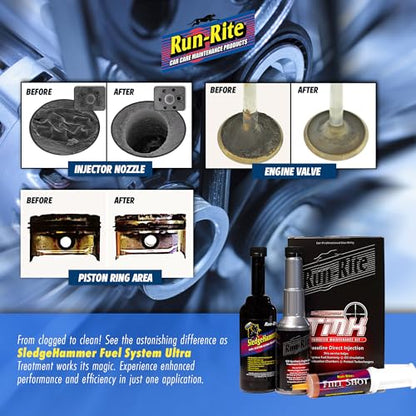 Preventive Maintenance Fuel Cleaner Kit - Gas Treatment and Fuel Injector Cleaner - Valve, Carbon Deposit & Fuel System Treatment - Improves Fuel Performance and Intake Lubrication (2 Kits)