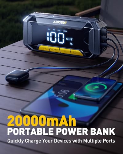 AUXITO Tire Inflator Portable Air Compressor - size: 8000A